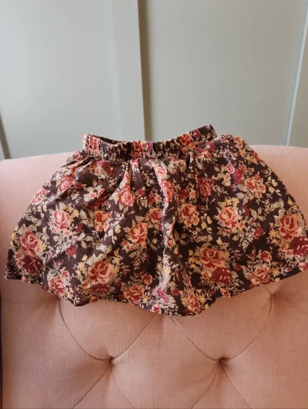 Sweethoney 4t Yellow Ribbed Top Bodysuit and Floral Skirt Set Outfit Fall
